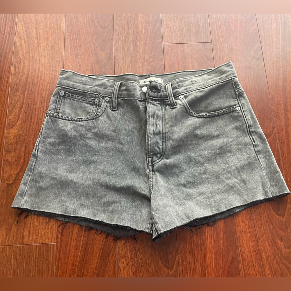 Madewell Relaxed Denim Cutoff Shorts Black Size 29